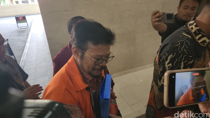 Syahrul Yasin Limpo datangi Bareskrim, 12 Januari 2024. (Adrial Akbar/detikcom)