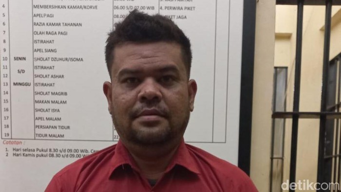 Tampang Kadisdik Madina Dollar Hafriyanto Siregar. (Dok. Polda Sumut)