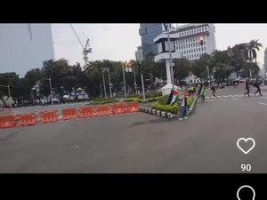 Ada Demo, Arus Lalin Arah Kedubes AS Jakpus Ditutup Pagi Ini