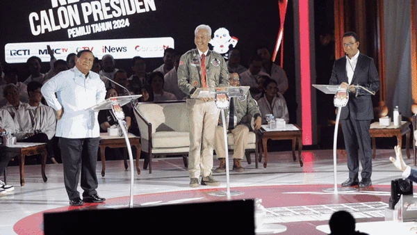 Bingkai Sepekan: Panas Debat Capres ketiga hingga Hari Patah Hati Se-Asia