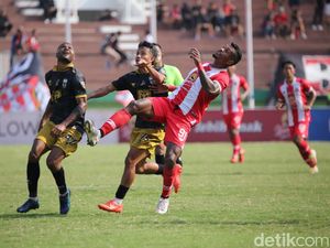 Babak Pertama Liga 2: Deltras Vs Malut United Imbang 1-1