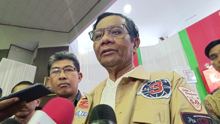 Mahfud Md di Unhas, Makassar, Sabtu (13/1/2024).