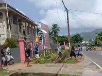 Momen 53 Napi Berhamburan ke Jalan Saat Kabur dari Lapas Kelas II B Sorong