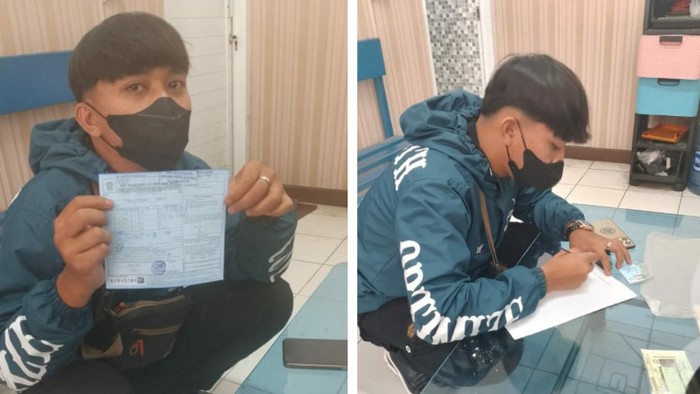 Pemotor nyelonong Tol Jagorawi ditilang polisi.
