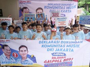 Komunitas Musik Jakarta Ikut Bersama Gaspoll Bro Menangkan Prabowo-Gibran