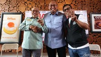 Para Jubir diwakilkan oleh Mustofa Nahra sebagai jubir Timnas Amin, Andre Rosiade jubir dari Prabowo-Gibran dan Masinton Pasaribu perwakilan capres Ganjar-Mahfud.