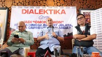 Tiga jubir pasangan Capres-Cawapres hadir dalam dialektika dengan tema Jadi Omon-Omon Istana Hingga Rakyat Jelata Siapa Capres Pilihan Anda yang berlangsung di Jakarta, Sabtu (13/1/2024).