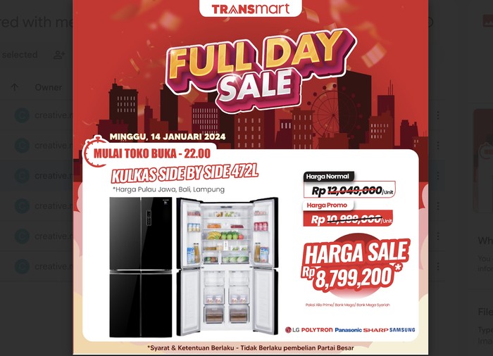 Transmart Full Day Sale