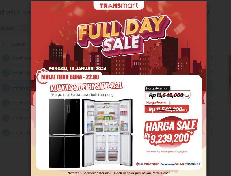 Transmart Full Day Sale