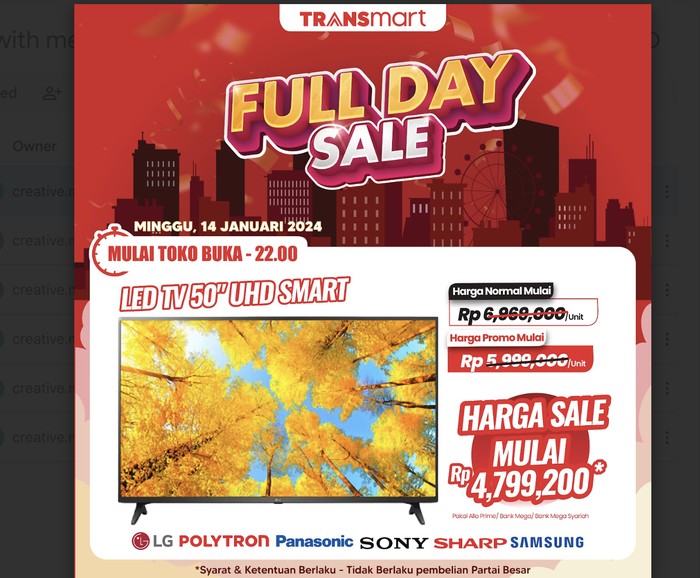 Transmart Full Day Sale