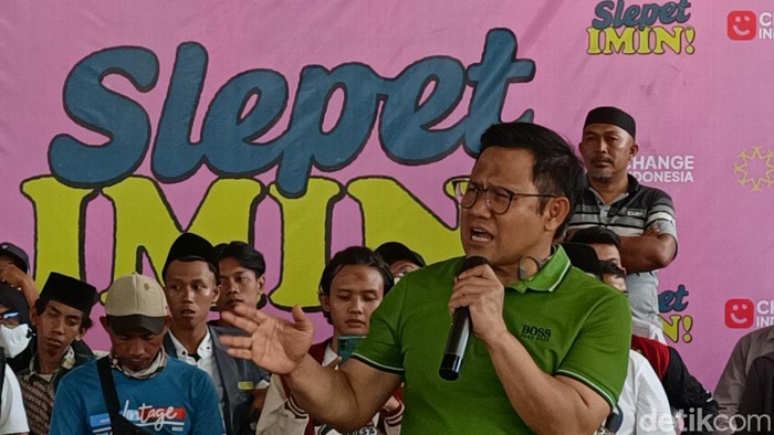 Cak Imin saat menghadiri Slepet Cak Imin di Kecamatan Dringu, Probolinggo