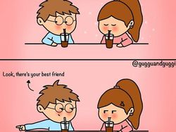 Deretan Komik Unyu Bersama Pasangan, Jomblo Minggir Dulu Ya