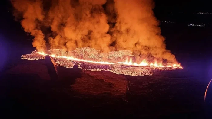 Gunung erupsi di Grindavík, Islandia
