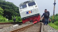 KA Pandalungan Anjlok Di Sidoarjo, Penumpang Dievakuasi