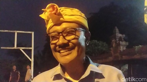 Ketua Korwil Pemenangan Pemilu (PP) Wilayah Bali-NTB-NTT DPP Partai Golkar Gde Sumarjaya Linggih alias Demer. (Agus Eka/detikBali)