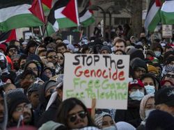 Massa di Washington Gelar Aksi Tuntut Gencatan Senjata di Gaza