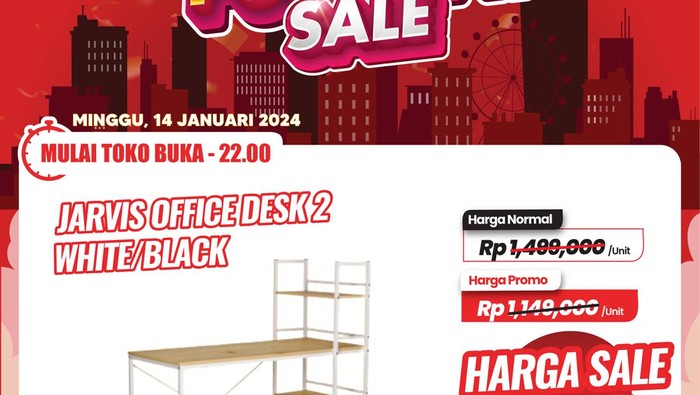 Meja Kerja di Transmart Full Day Sale