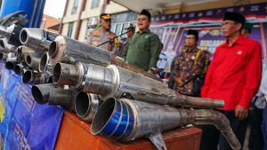 Polres Batang Amankan 189 Knalpot Brong
