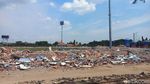 Tidak Sesuai Standart FIFA, Stadion Surajaya Dibongkar
