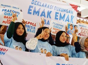 Emak-emak di Banten Gabung Gaspoll Bro, Beri Dukungan ke Prabowo-Gibran