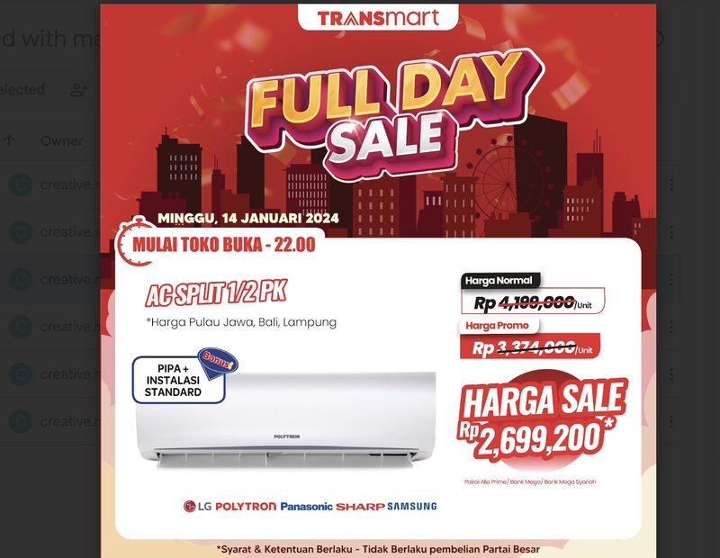 Transmart Full Day Sale