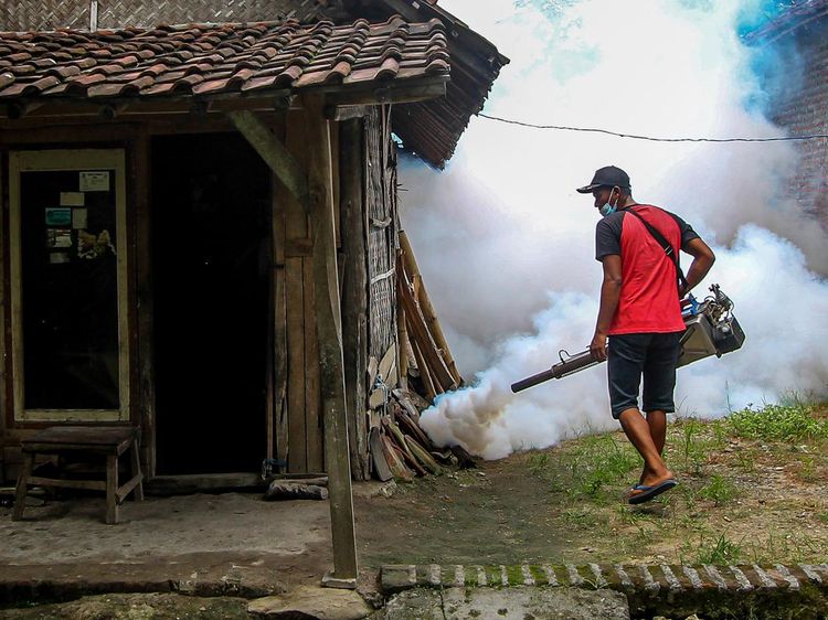 Fogging untuk Cegah Penyebaran DBD di Nganjuk