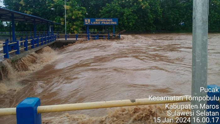 Bendung Lekopancing di Maros, Sulsel.
