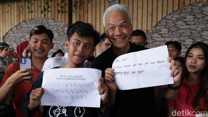 Ganjar Pranowo di Purbalingga. (Kurniawan/detikcom)