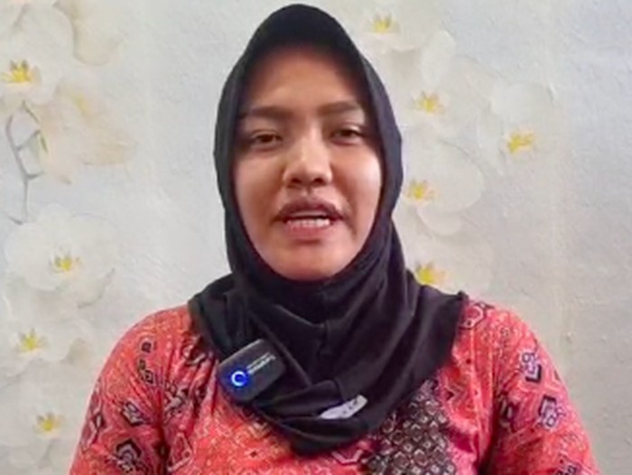 Indah Nurhayati, anak dari AKP Makruf Suroto.