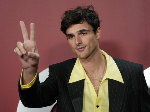 Actor Jacob Elordi poses at GQ's Men of the Year Party at Bar Marmont, Thursday, Nov. 16, 2023, in Los Angeles. (AP Photo/Chris Pizzello)