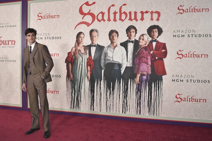 Jacob Elordi arrives at the premiere of 