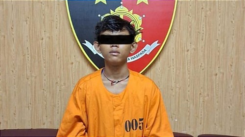 IKR, remaja spesialis penjambretan di Kuta ditangkap polisi. (Dok. Polresta Denpasar)
