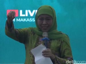 Sentilan Khofifah ke Cak Imin soal NU Pilih AMIN