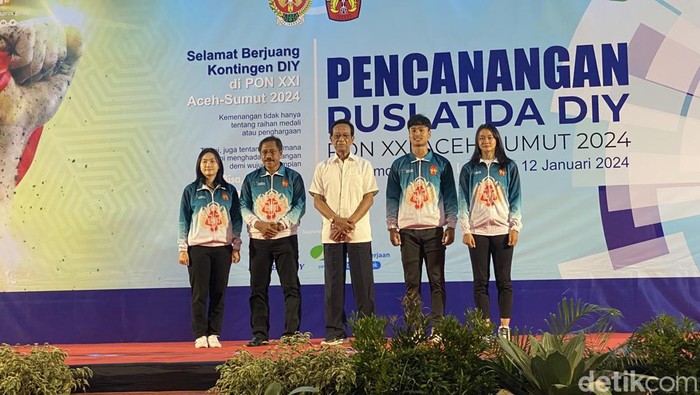 Pencanangan Puslatda DIY Jelang PON XXI Aceh-Sumut di GOR Among Rogo, Jumat (12/1/2024).