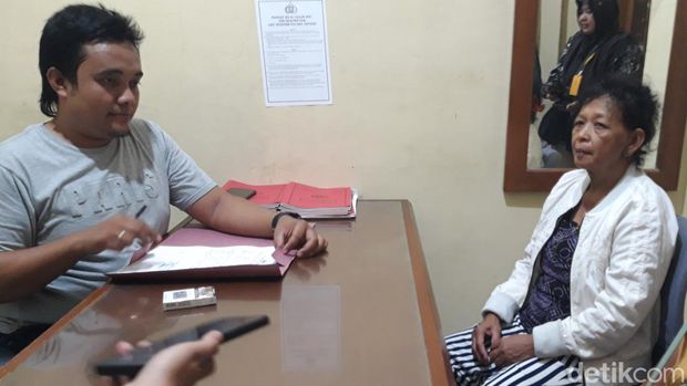 Korban perampokan ditemui di Mapolsek Cepogo, Boyolali, Senin (15/1/2024).