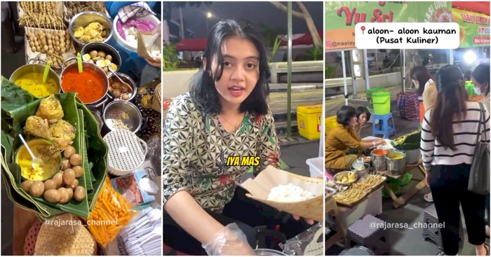 Penjual Nasi Ayam Semarang yang Cantik Ini Bikin Netizen Kepo