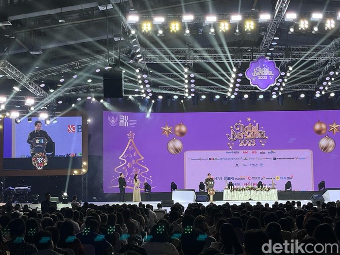 Natal Bersama Kementerian BUMN, di JCC Senayan