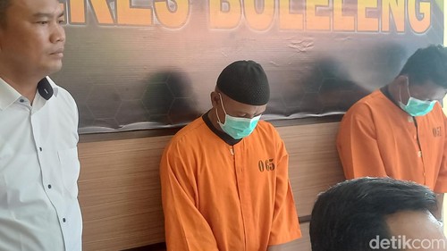 Polres Buleleng merilis kasus bocah berusia 10 tahun yang diperkosa oleh tetangganya di Kecamatan Banjar Kabupeten Buleleng, Bali, Senin (15/1/2024).