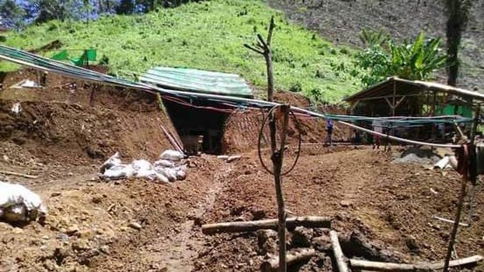 Penampakan tambang emas ilegal di Bolaang Mongondow, Sulut. Dokumen Istimewa