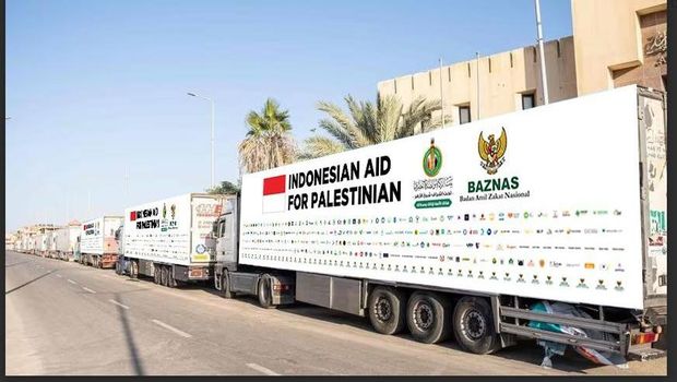 Pengiriman bantuan dari masyarakat Indonesia ke Palestina