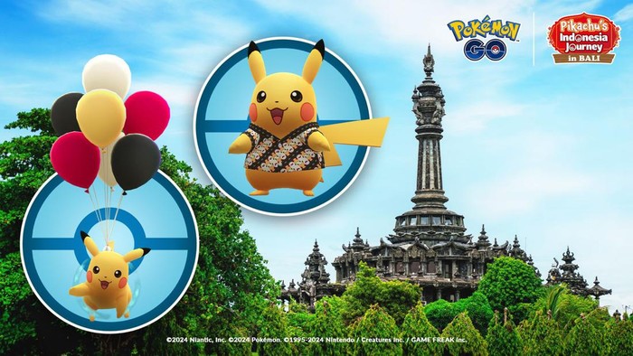 Untuk pertama kalinya Pokemon GO akan meluncurkan Pokemon edisi Indonesia. Nantinya di dalam permainan, Pikachu bakal menggunakan kemeja batik.