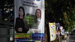 Potret Poster Caleg Dicap Tersangka Penusukan Pohon