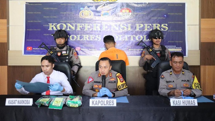 Pria di Tolitoli mengedarkan narkoba dengan barang bukti 3 Kg sabu ditangkap. Dokumen Istimewa