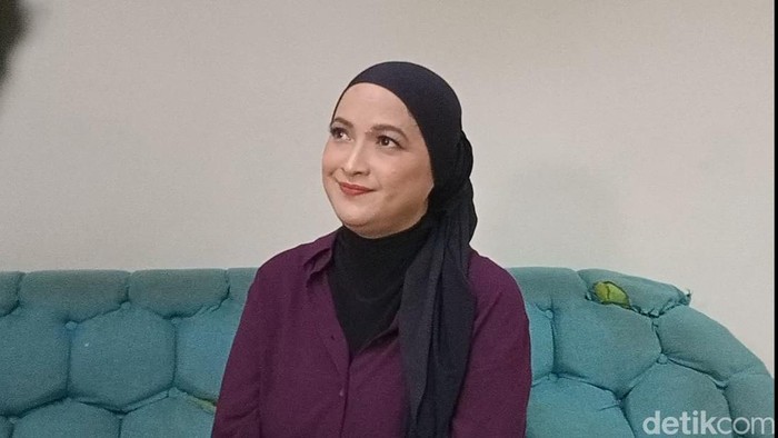 Andhara Early saat ditemui di kawasan Trans TV, Jakarta Selatan.