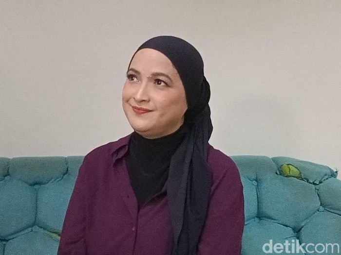 Andhara Early saat ditemui di kawasan Trans TV, Jakarta Selatan.