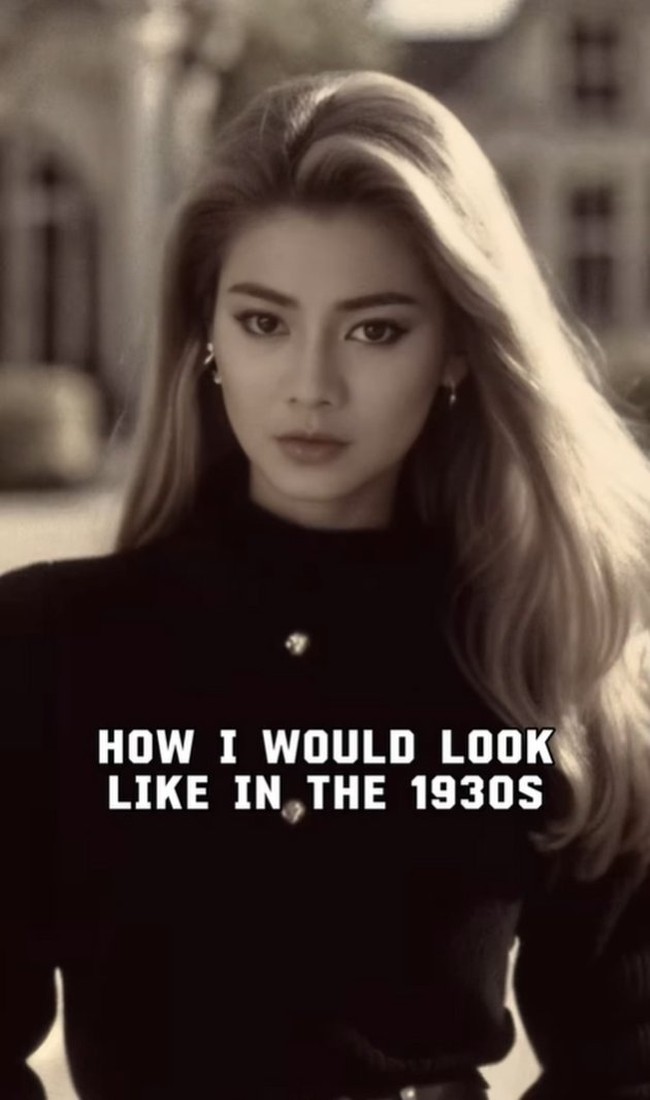 Felicya Angelista juga tak ketinggalan mengikuti tren viral tersebut. Bergaya glamour mengenakan pakaian lengan panjang berwarna hitam, Felicya terlihat cantik mempesona. Foto: Instagram