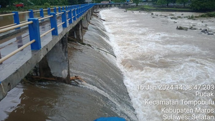 Bendung Lekopancing di Maros, Sulsel.