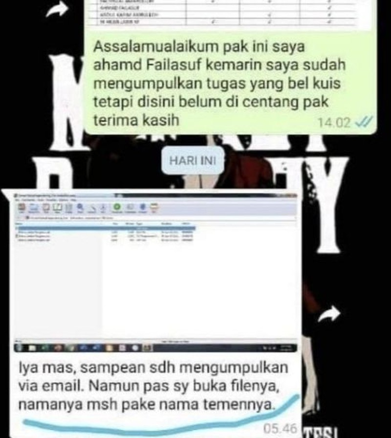 Komunikasi guru dan murid di era modern sudah bisa lewat chat. Tapi jangan sampai blunder kayak berikut ini, ya.