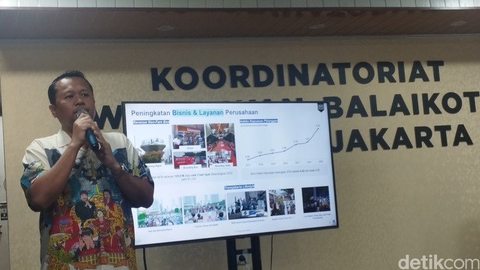 Direktur Pelayanan dan Bisnis Transjakarta, Fadly Hasan. (Brigitta Belia Permata Sari/detikcom)
