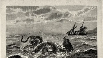 Ular berkepala naga: Sekitar 20 menit, awak HMS Daedalus, kapal perang Inggris, menyaksikan apa yang mereka klaim ular raksasa sepanjang 100 kaki berkepala naga. Tak percaya kru Daedalus? Makhluk ini terlihat untuk kedua kalinya oleh kapal Amerika Daphne, yang bahkan menembaknya dan mencoba mengikutinya, namun ia hilang di laut. Ilmuwan menilai kemungkinan besar mereka melihat paus, tapi apa sekelompok pelaut berpengalaman tidak mengetahui perbedaan antara ikan paus dan ular?  Foto: Unwired